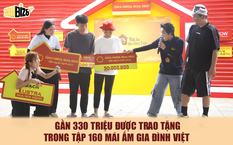 gần 330 triệu được trao tặng