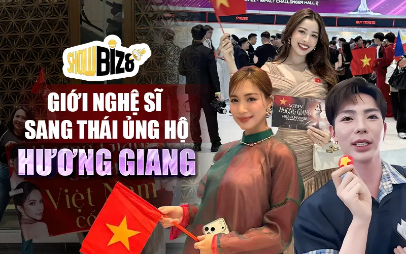 Chi Pu, Hòa Minzy, Erik sang thái lan ủng hộ Hương Giang