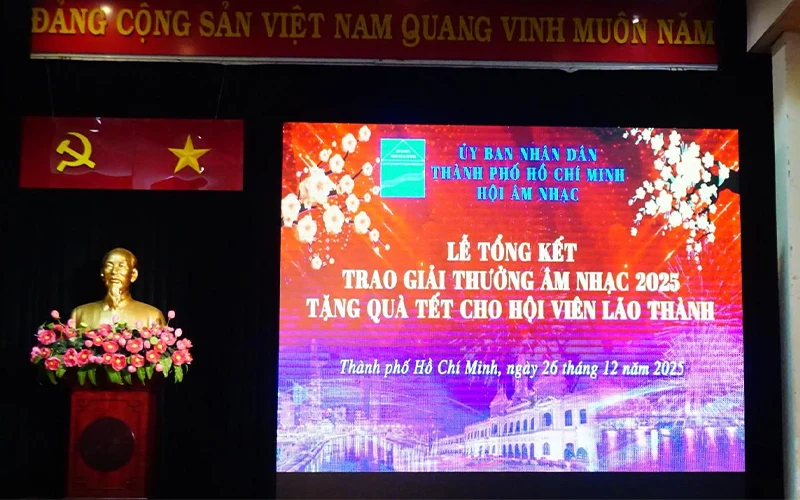 Hội Âm nhạc TP.HCM trao giải