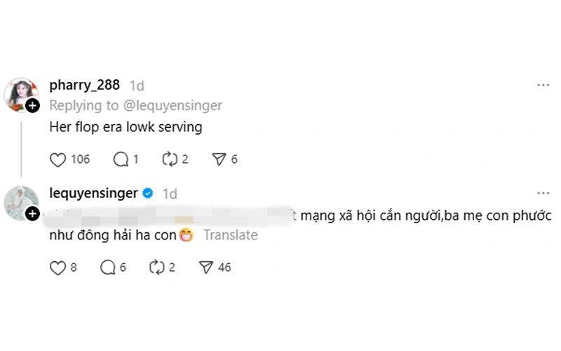 Lệ Quyên Phát Ngôn Trên Mạng Xã Hội