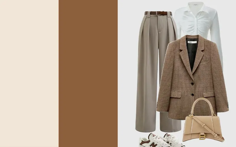 Trắng Ngà và Nâu: Ngọt Ngào và Ấm Áp