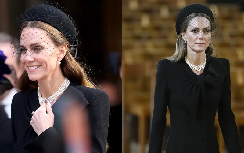 Vòng Cổ Choker Ngọc Trai Bốn Tầng