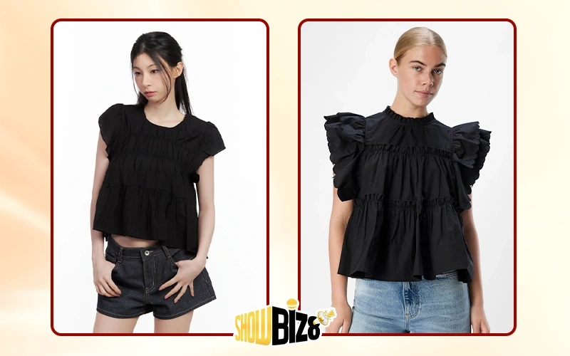 Blouse vintage kiểu Anh