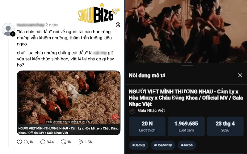 Câu Hát Lúa chín cao nhưng chẳng hề cúi đầu gây tranh cãi
