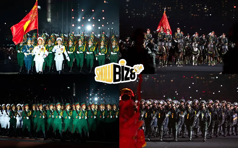 Diễu binh kết hợp biểu diễn “Bình yên Tổ quốc”  tại Âm vang Tổ quốc
