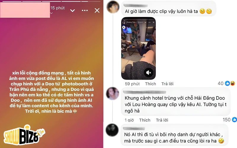 Cô gái đăng ảnh lên tiếng nói tất cả chỉ là AI
