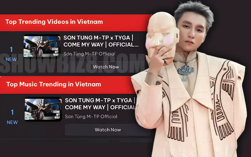 Come My Way đạt top 1 trending