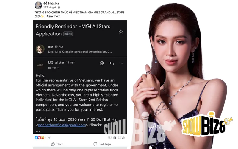 Đỗ Nhật Hà bị từ chối khi chủ động đăng ký tham gia MGI