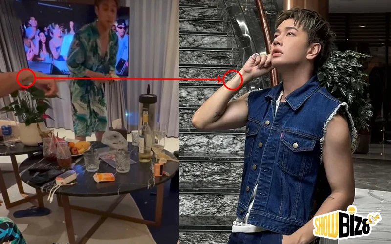 Hình xăm quen thuộc của Lou Hoàng