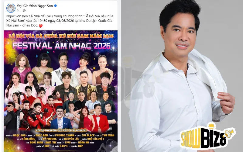 Ngọc Sơn vẫn cập nhật lịch diễn 
