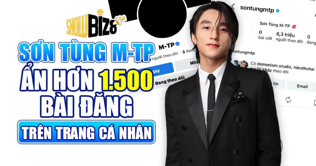 Sơn Tùng M-TP ẩn hơn 1.500 bài đăng