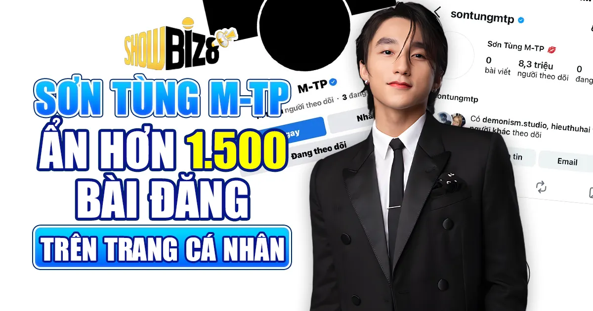 Sơn Tùng M-TP ẩn hơn 1.500 bài đăng