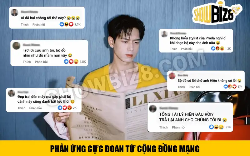 Phản ứng của cộng đồng mạng với outfit của Lý Hiện