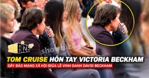 Tom Cruise hôn tay Victoria Beckham