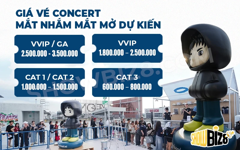 Giá vé concert Mắt Nhắm Mắt Mở