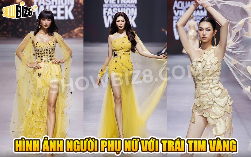 Hình ảnh người phụ nữ với Golden Heart Veil