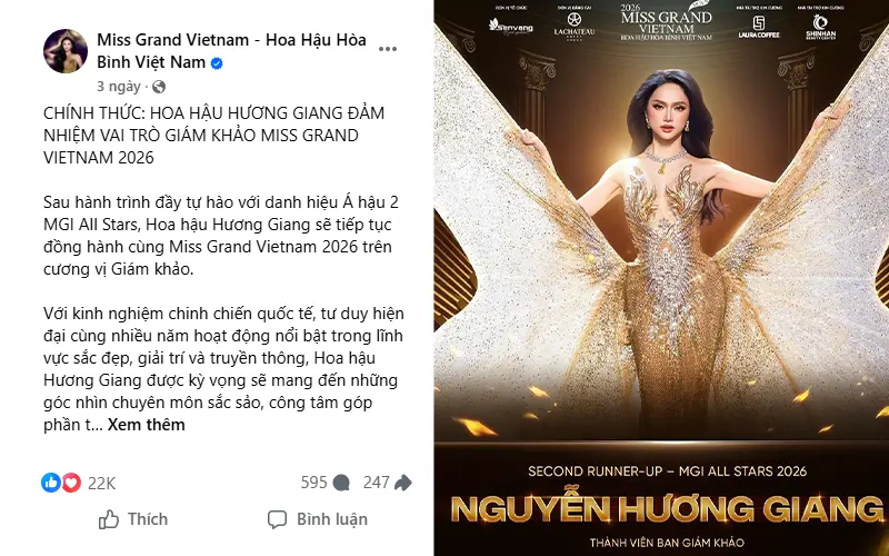 Hương Giang trở lại với vai trò giám khảo
