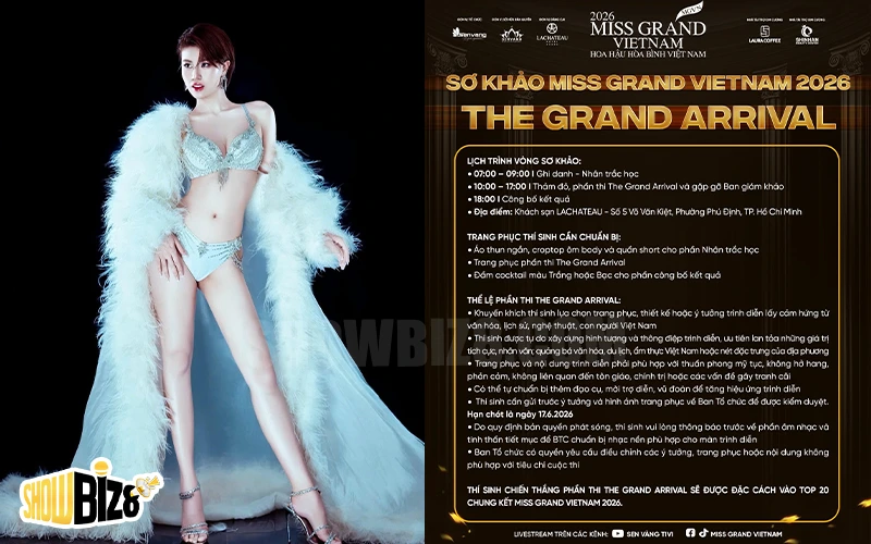 Pháo ghi danh Miss Grand Vietnam 2026