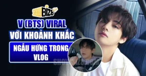 V (BTS) Viral với khoảnh khắc vlog